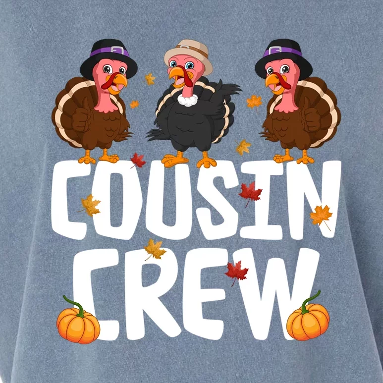 Funny Cousin Crew Turkey Thanksgiving Outfit Gift Garment-Dyed Women's Muscle Tee