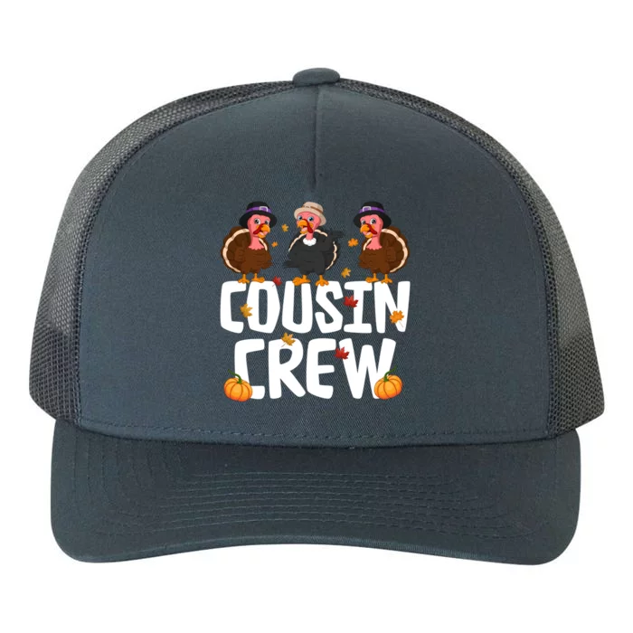 Funny Cousin Crew Turkey Thanksgiving Outfit Gift Yupoong Adult 5-Panel Trucker Hat