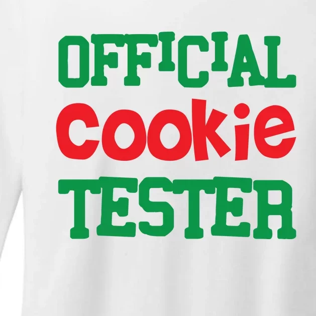 Funny Christmas Cookie Tester Womens CVC Long Sleeve Shirt