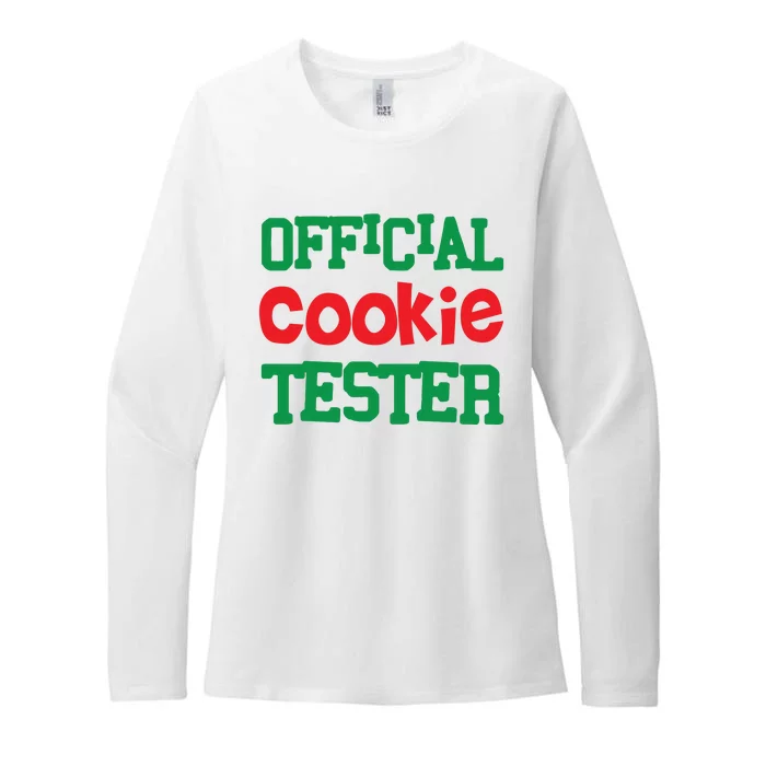 Funny Christmas Cookie Tester Womens CVC Long Sleeve Shirt