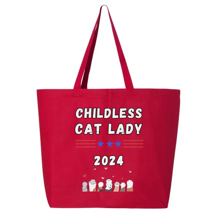 Funny Childless Crazy Cat Lady 2024 Crazy Cat Lady Funny 25L Jumbo Tote