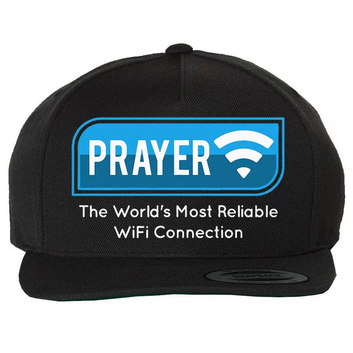 Funny Christian Catholic Gift Prayer Faith Pastor Wool Snapback Cap