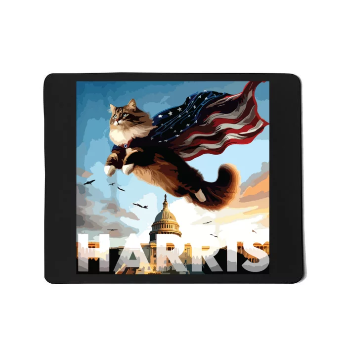 Funny Childless Cat Ladies For Harris 2024 Mousepad