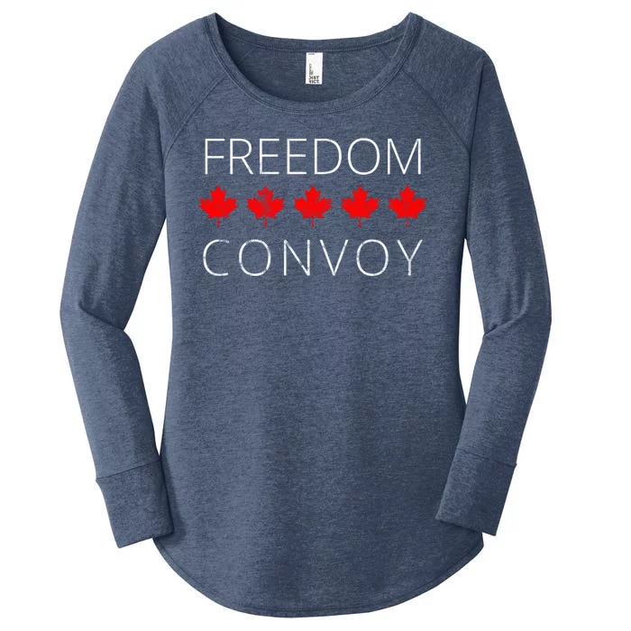 Freedom Convoy Canadian Trucker Women's Perfect Tri Tunic Long Sleeve Shirt