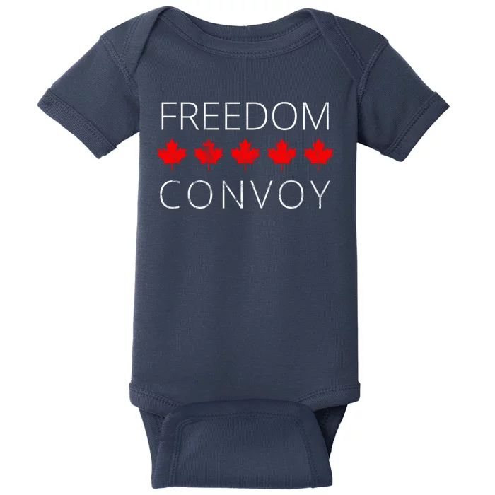 Freedom Convoy Canadian Trucker Baby Bodysuit