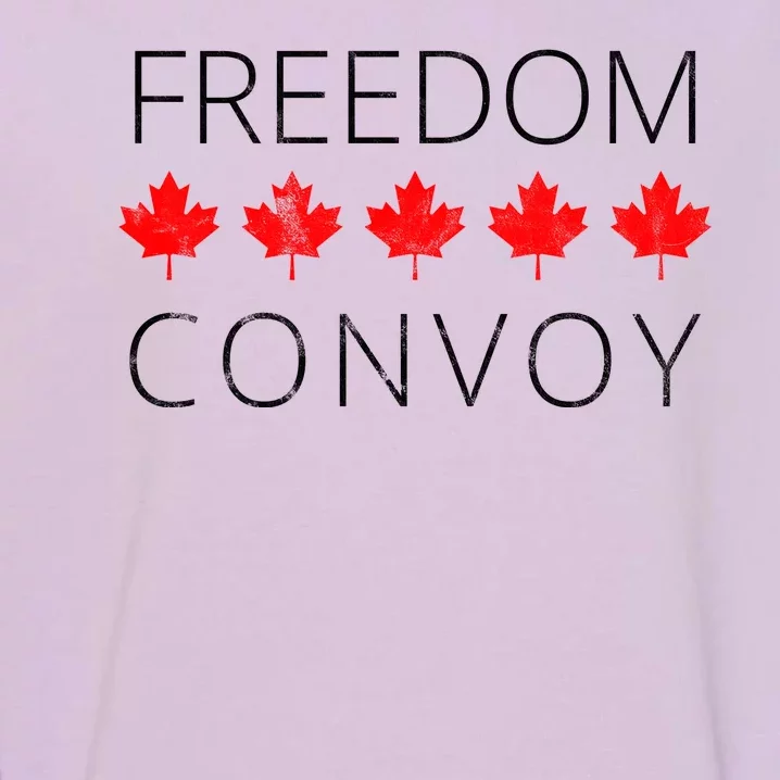 Freedom Convoy Canadian Trucker Garment-Dyed Sweatshirt