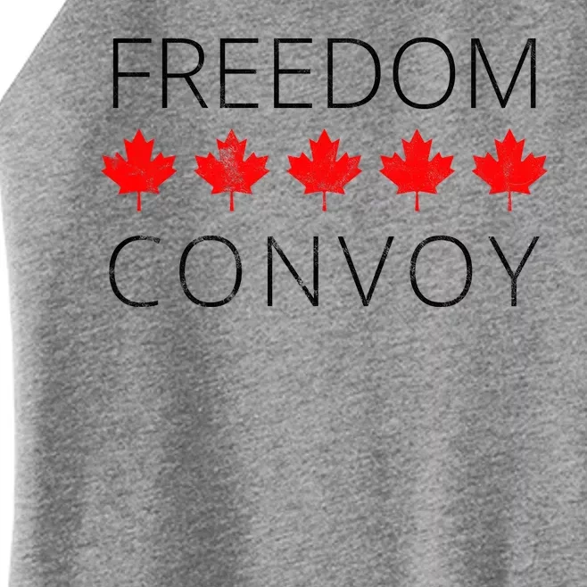 Freedom Convoy Canadian Trucker Women’s Perfect Tri Rocker Tank