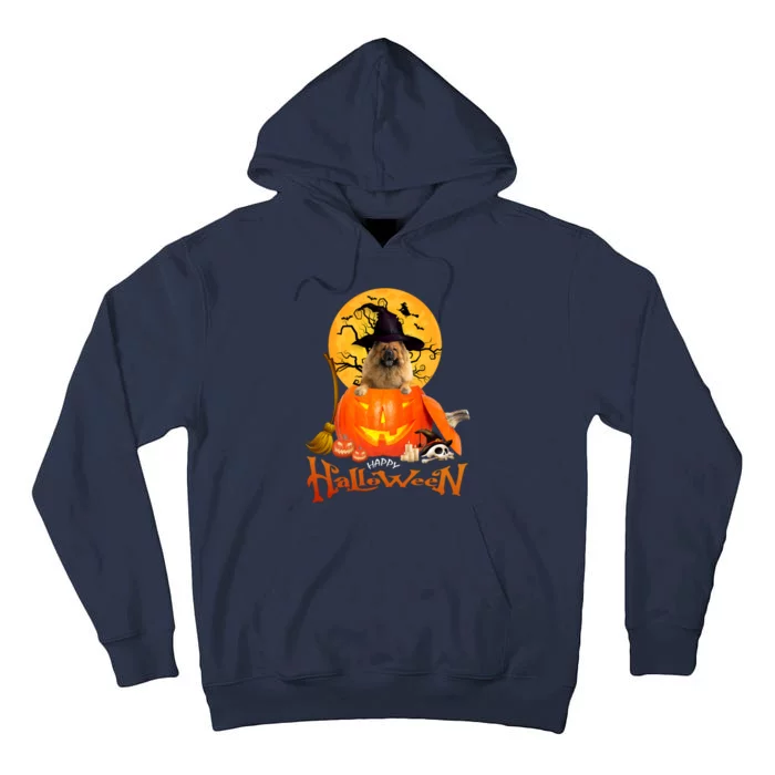 Funny Chow Chow Dog Spooky Halloween Tall Hoodie