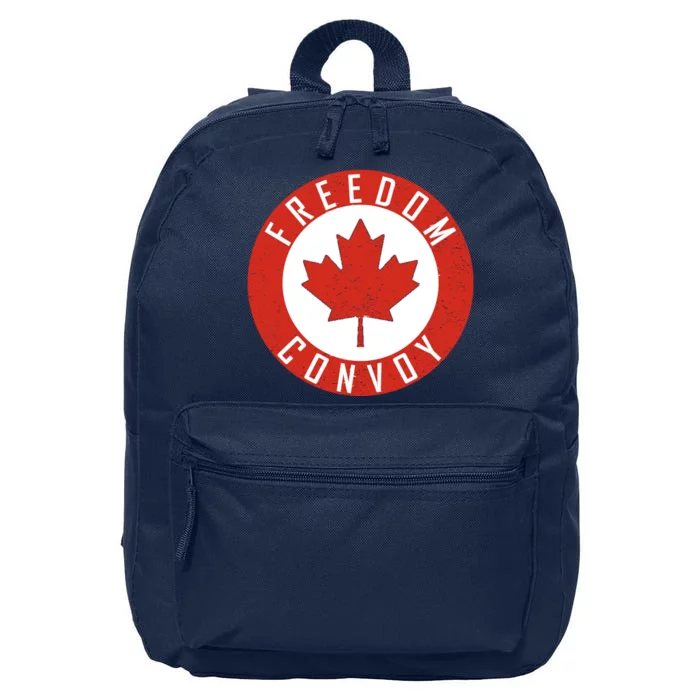 Freedom Convoy Canadian Truckers Canada Leaf 16 in Basic Backpack