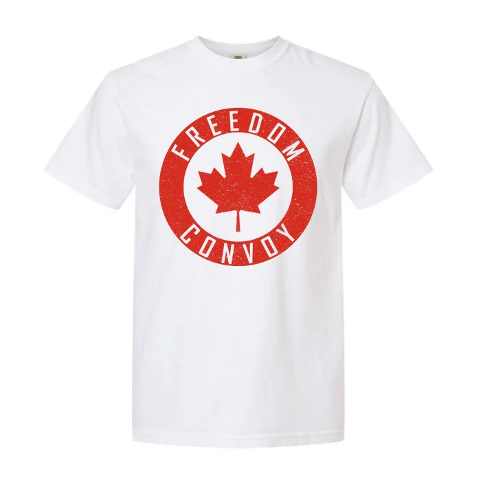 Freedom Convoy Canadian Truckers Canada Leaf Garment-Dyed Heavyweight T-Shirt