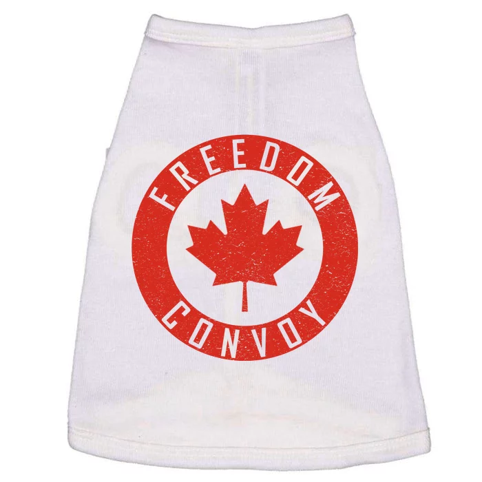 Freedom Convoy Canadian Truckers Canada Leaf Doggie Tank