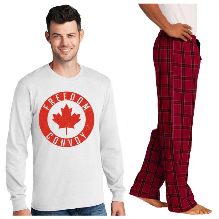 Freedom Convoy Canadian Truckers Canada Leaf Long Sleeve Pajama Set