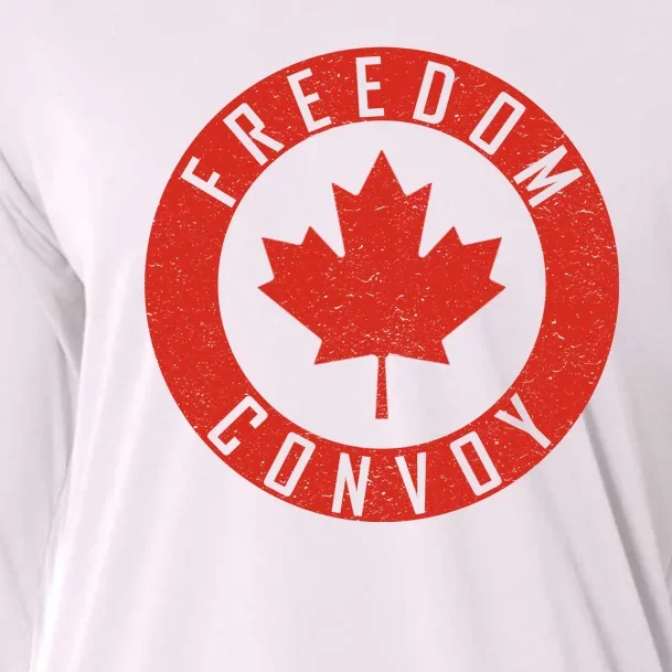 Freedom Convoy Canadian Truckers Canada Leaf Cooling Performance Long Sleeve Crew