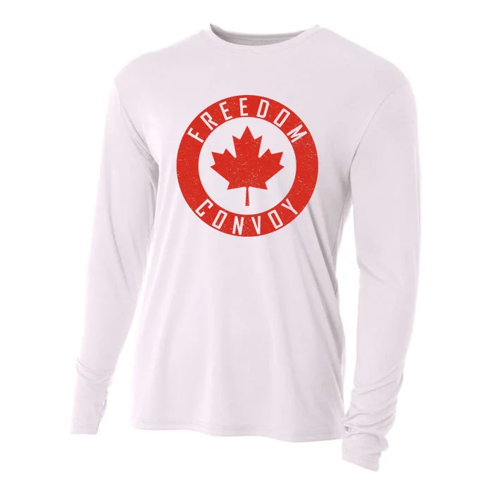 Freedom Convoy Canadian Truckers Canada Leaf Cooling Performance Long Sleeve Crew