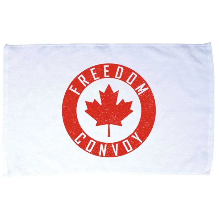 Freedom Convoy Canadian Truckers Canada Leaf Microfiber Hand Towel