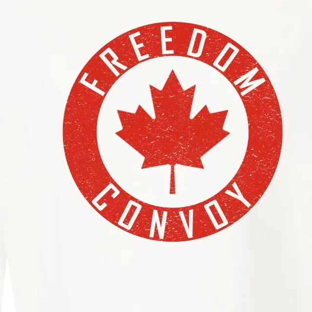 Freedom Convoy Canadian Truckers Canada Leaf Cropped Pullover Crew