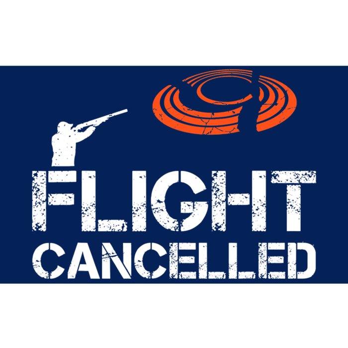 Flight Cancelled Clay Shooting Skeet Trap Shooting Bumper Sticker