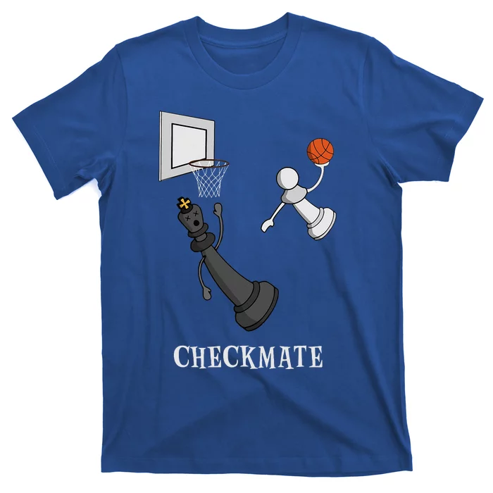 Funny Checkmate Chess Basketball Game Board King Pawn Piece T-Shirt