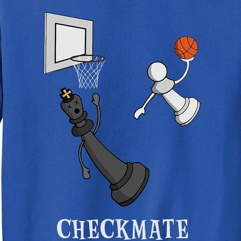 Funny Checkmate Chess Basketball Game Board King Pawn Piece Tall Sweatshirt