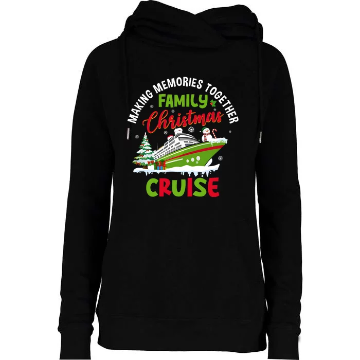 Family Christmas Cruise 2024 Matching Family Womens Funnel Neck Pullover Hood