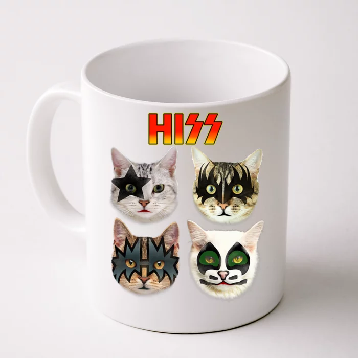 Funny Cat, Cat Lover, Cat Hiss, Cat Owner Front & Back Coffee Mug