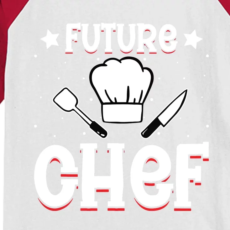 Future Chef Cook Culinary Chef In Progress Cuisine Student Kids Colorblock Raglan Jersey