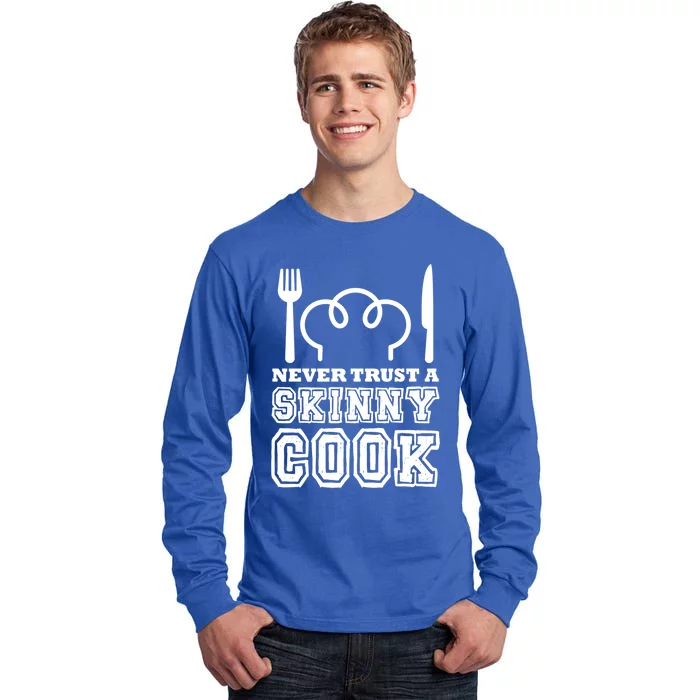 Funny Chef Culinary Cooking Chef Hat Hobby Skinny Cook Gift Tall Long Sleeve T-Shirt