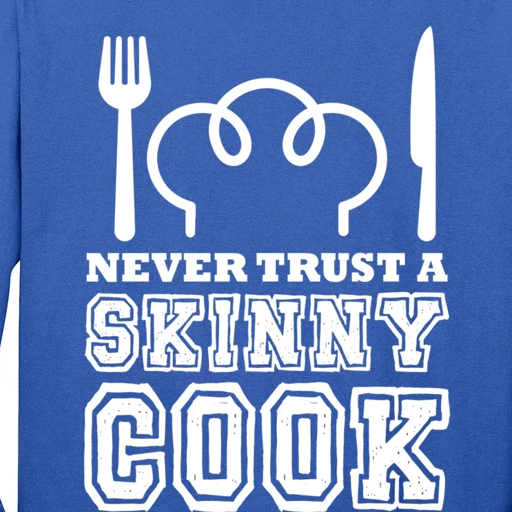 Funny Chef Culinary Cooking Chef Hat Hobby Skinny Cook Gift Tall Long Sleeve T-Shirt