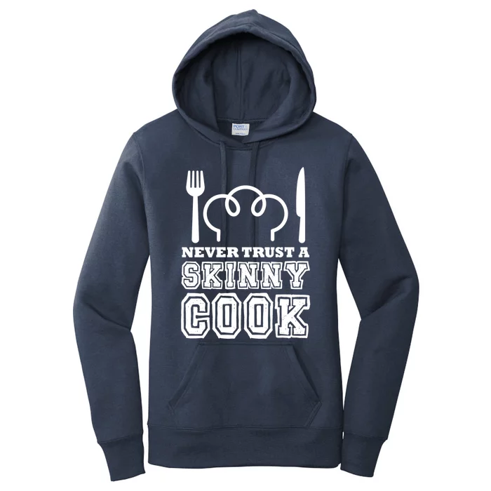 Funny Chef Culinary Cooking Chef Hat Hobby Skinny Cook Gift Women's Pullover Hoodie