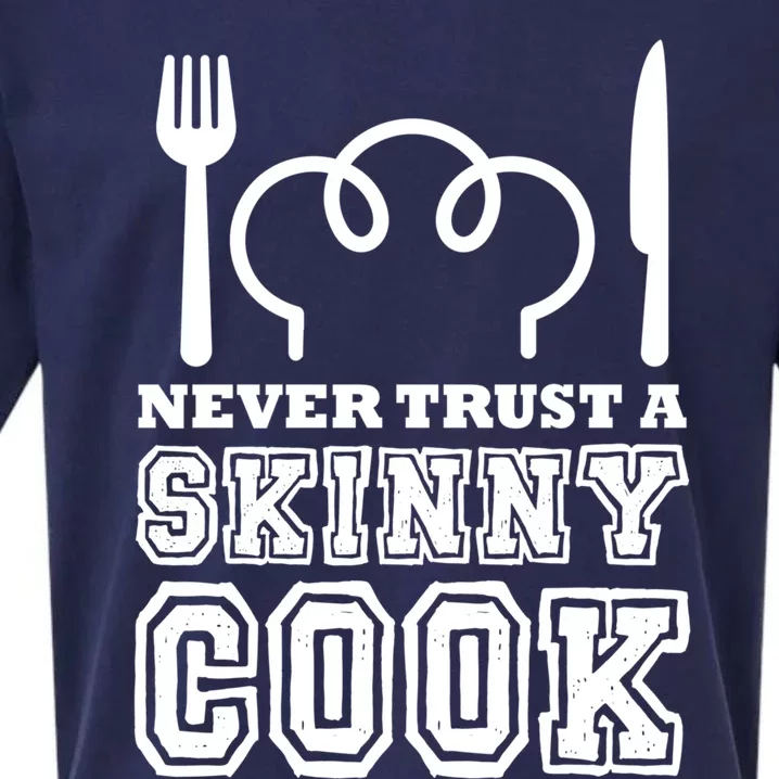 Funny Chef Culinary Cooking Chef Hat Hobby Skinny Cook Gift Sueded Cloud Jersey T-Shirt