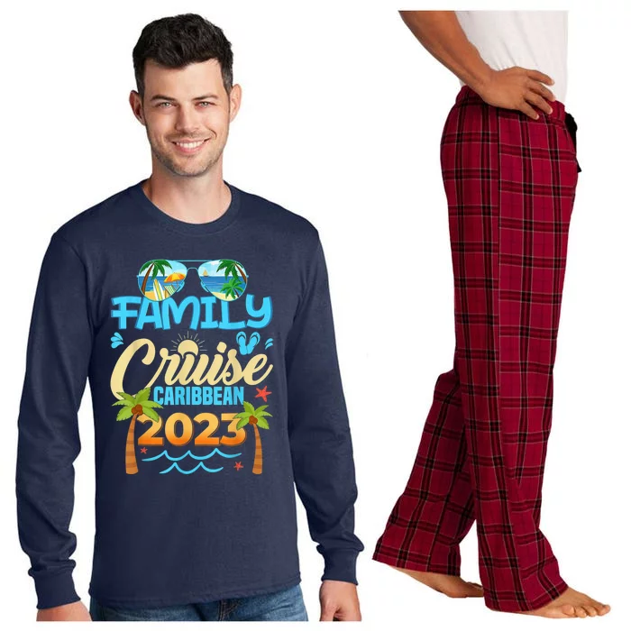 Family Cruise Caribbean Happy Summer Matching Vacation Happy Long Sleeve Pajama Set