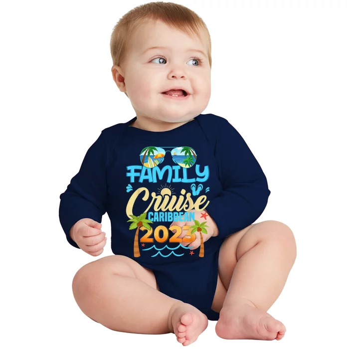 Family Cruise Caribbean Happy Summer Matching Vacation Happy Baby Long Sleeve Bodysuit