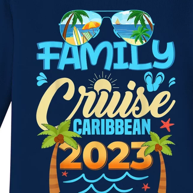 Family Cruise Caribbean Happy Summer Matching Vacation Happy Baby Long Sleeve Bodysuit