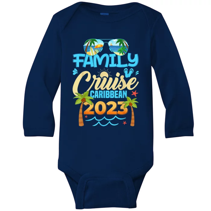 Family Cruise Caribbean Happy Summer Matching Vacation Happy Baby Long Sleeve Bodysuit