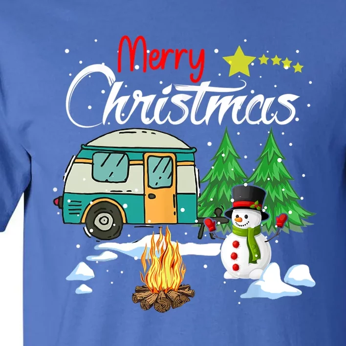 Funny Camper Christmas Merry Christmas Funny Christmas Great Gift Tall T-Shirt