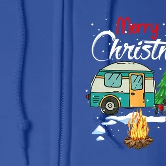 Funny Camper Christmas Merry Christmas Funny Christmas Great Gift Full Zip Hoodie