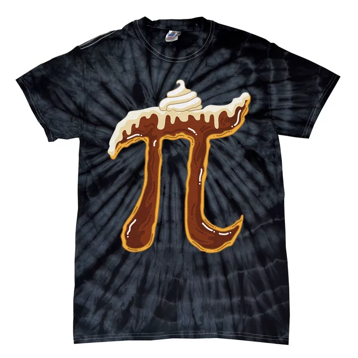 Funny Chocolate Cream Pie Pi Day Math Lover Foodie Tie-Dye T-Shirt