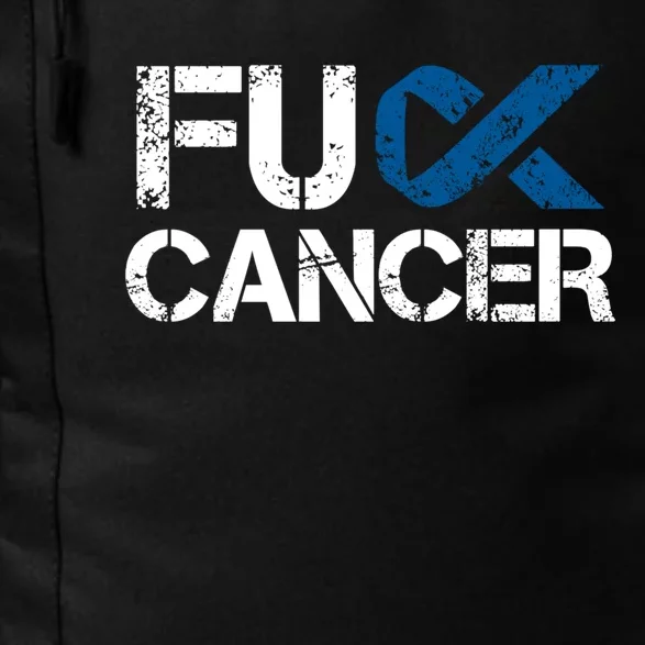 Fuck Cancer Colon Cancer Support Gift Daily Commute Backpack