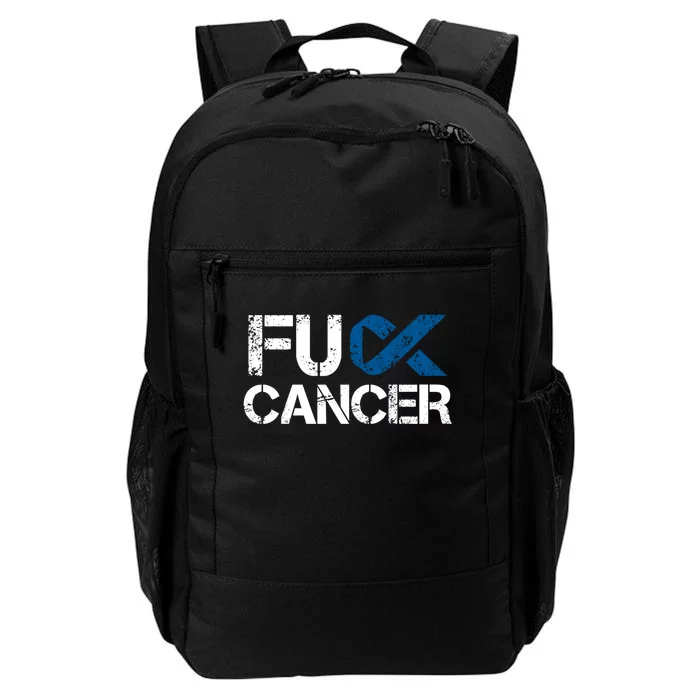 Fuck Cancer Colon Cancer Support Gift Daily Commute Backpack