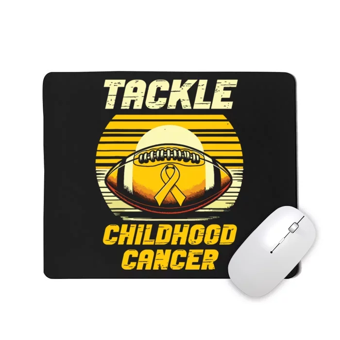 Football Childhood Cancer Awareness Mousepad