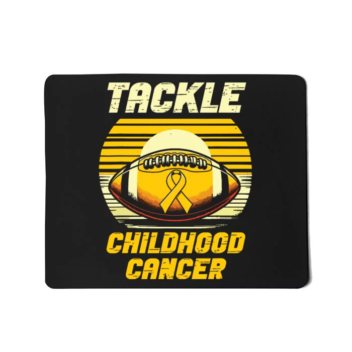 Football Childhood Cancer Awareness Mousepad