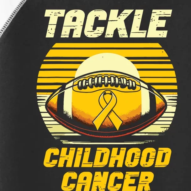 Football Childhood Cancer Awareness Toddler Fine Jersey T-Shirt