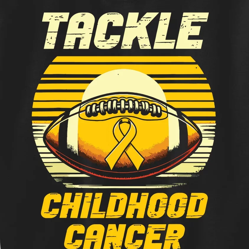 Football Childhood Cancer Awareness Kids Sweatshirt