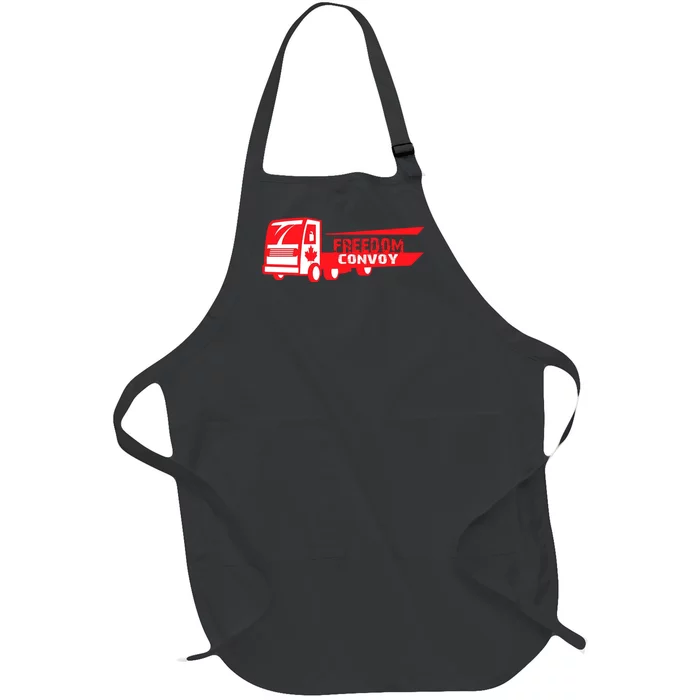 Freedom Convoy Canadian Truck Full-Length Apron With Pocket