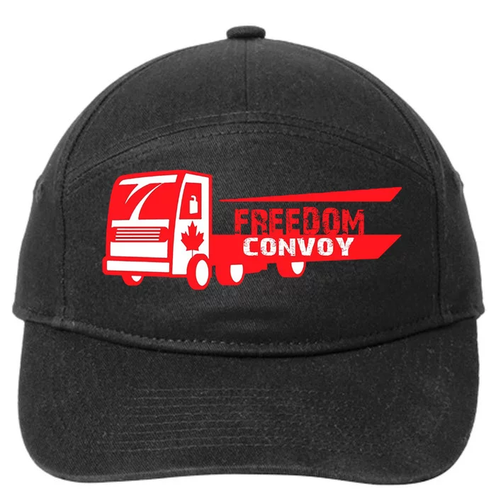 Freedom Convoy Canadian Truck 7-Panel Snapback Hat