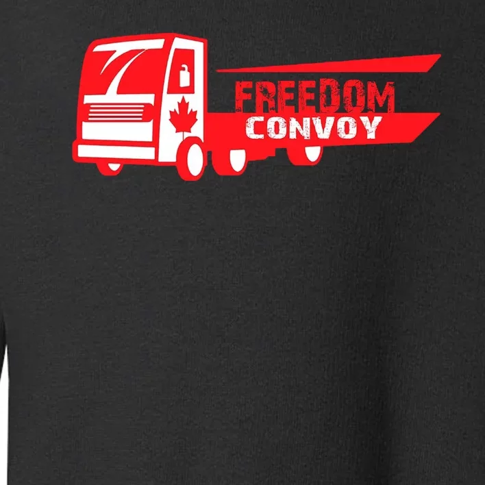 Freedom Convoy Canadian Truck Toddler Sweatshirt