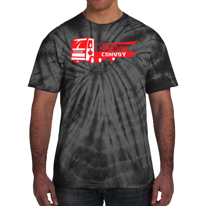 Freedom Convoy Canadian Truck Tie-Dye T-Shirt