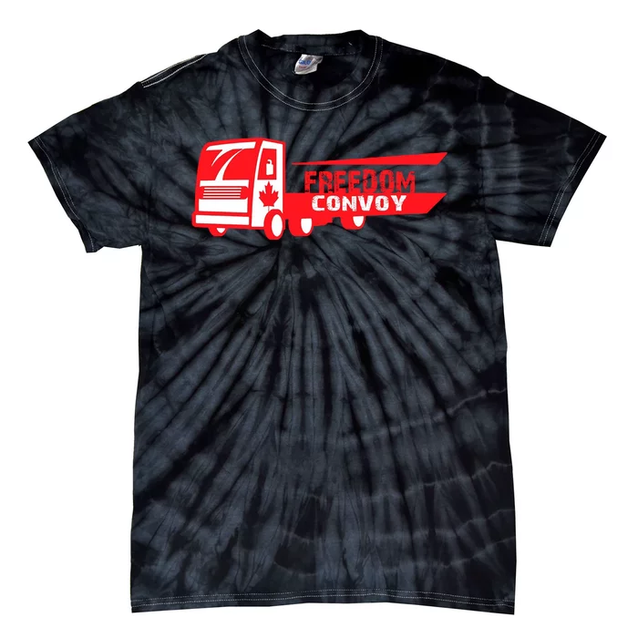 Freedom Convoy Canadian Truck Tie-Dye T-Shirt