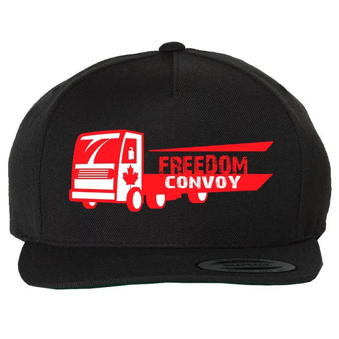 Freedom Convoy Canadian Truck Wool Snapback Cap