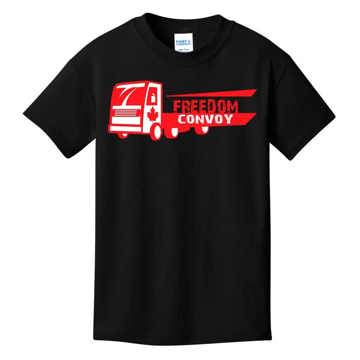 Freedom Convoy Canadian Truck Kids T-Shirt